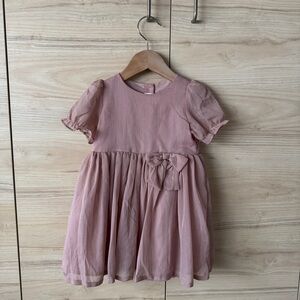 H&M Mauve Kids Dress with Bow